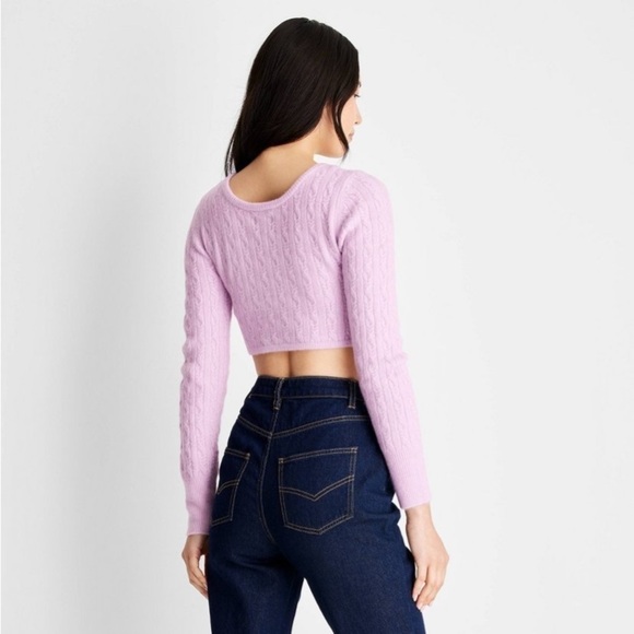 Women's Cropped Scoop Neck Sweater -
Future Collective new - Picture 2 of 8